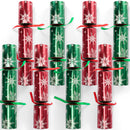 Christmas Party Table Favors (Red Green Snowflake), 8 Pack