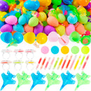 80 Pcs Glow-in-the-Dark Easter Eggs with Toys for Kids Egg Hunt, Party Favors & Class Prizes