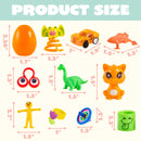 80Pcs Novelty Toys and Stickers Prefilled Easter Eggs