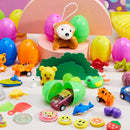 80Pcs Novelty Toys and Stickers Prefilled Easter Eggs
