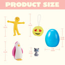 80Pcs Toys and Stickers Prefilled Easter Eggs