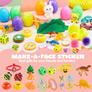 80Pcs Toys and Stickers Prefilled Easter Eggs
