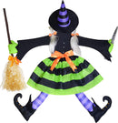 43" Halloween Crashing Witch Into Tree