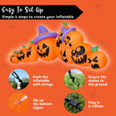 Joiedomi 12.5 Ft Inflatable Halloween Pumpkin Set with Witch Hat & LED Lights