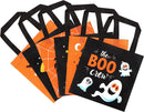 Halloween Non-Woven Bags Colorful Orange and Black, 32 Pcs