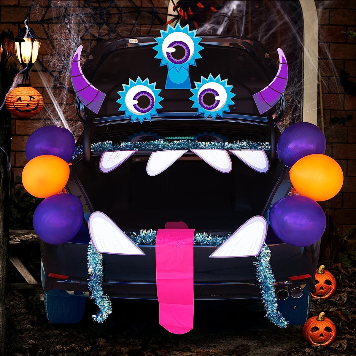 Halloween Monster Trunk or Treat Car Decorations Kit with Balloons