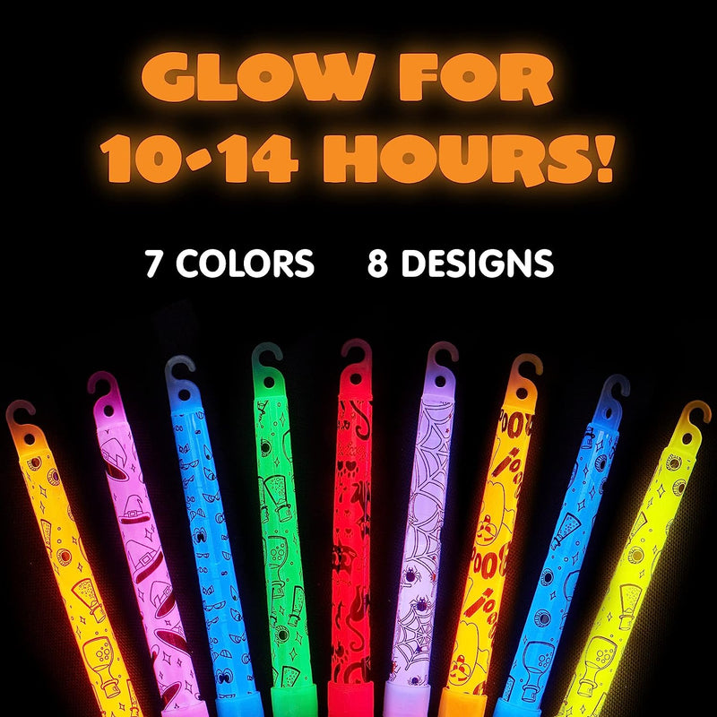 18 Halloween Glow Sticks