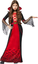 JOYIN Girls Royal Vampire Costume - Deluxe Gothic Victorian Vampiress Set