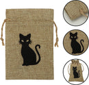 Halloween Burlap Gift Bags Bulk with Drawstrings, 36 Pack