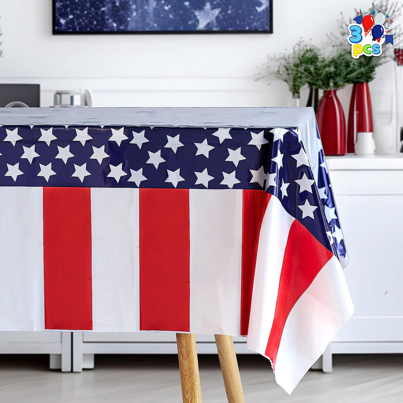 3Pcs July 4th Table Cover Tablecloths