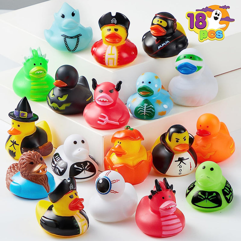 Halloween Novelty Rubber Duckies, 18 Pcs