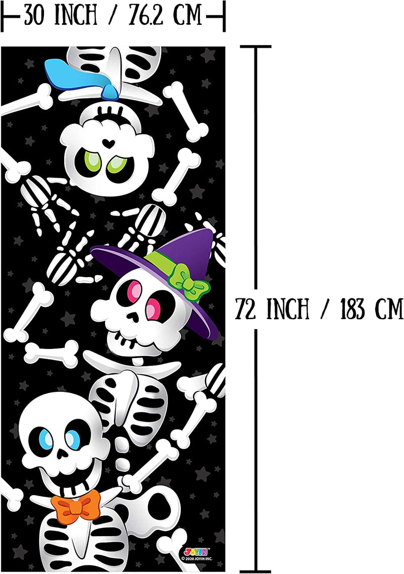 3 Piece 3d Design Cute Skeleton Door Cover