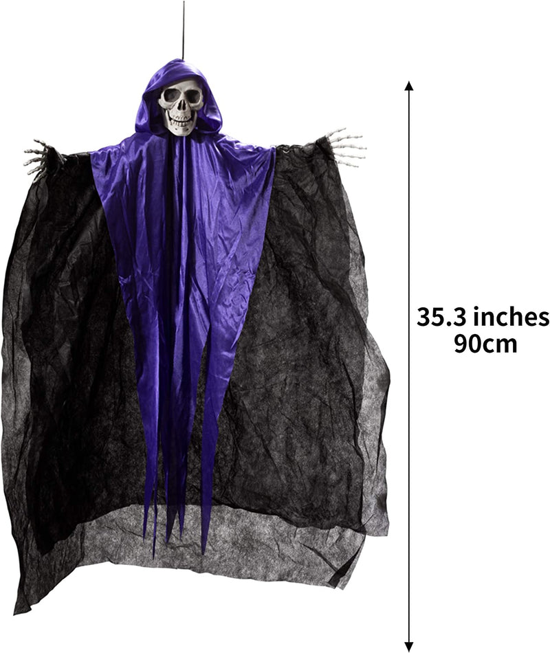36in Hanging Grim Reapers, 3 Pack
