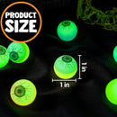 JOYIN 24 PCS Glow Eyeball Bouncy Balls - Halloween Party Favors