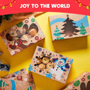 36 Pcs Foiled Kraft Christmas Cookie Boxes with Window 8.5" x 5.75" x 2.75"