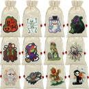 Drawstring Canvas Bags, 12 Pcs
