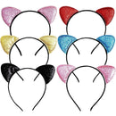 Cat Ear Headbands, 6 Pcs