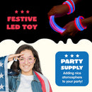 99Pcs July 4th Bracelets, Necklaces, Glasses, and Glow Sticks Kit