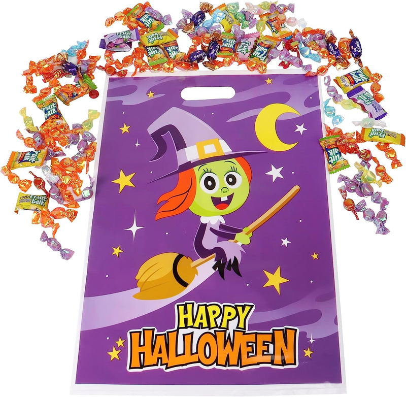 Halloween Character Themed Plastic Candy Bags, 72 Pcs