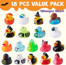 Halloween Novelty Rubber Duckies, 18 Pcs