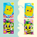 JOYIN 72 Pack Easter Plastic Gift Bags with Animal Flower Easter Party Supplies for Kids