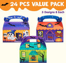3D Halloween House Cardboard Treat Boxes