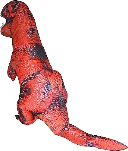 Adult Red Tyrannosaurus Rex Inflatable Costume