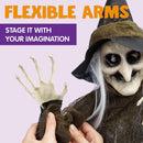 4 Pcs Hanging Witches (Purple, Orange, Green, Grey)