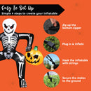 JOYIN 8.5ft Halloween Inflatable Skeleton with LED Pumpkin – Outdoor Yard Decoration