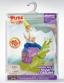 JOYIN Inflatable Gnome Snail Costume - Ride-On Blow Up Halloween Suit