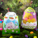 JOYIN 48 Pack Easter Drawstring PE Bags Bunny & Chick Easter Treat Bags for Kids Party Supplies