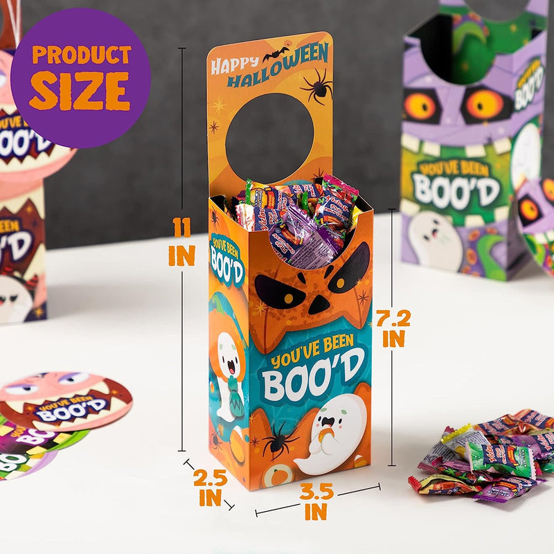 You've been booed themed candy box, 4 Pcs Box and 48 Cards