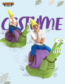 JOYIN Inflatable Gnome Snail Costume - Ride-On Blow Up Halloween Suit