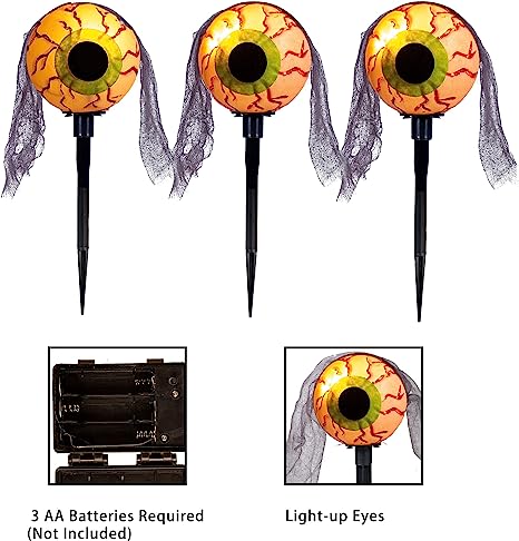 Eyeball Pathway Light Marker, 3 Pack