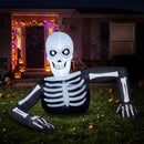Halloween Skeleton Inflatable – 5.5 ft Animated LED Blow Up Yard Decor with LCD Eyes