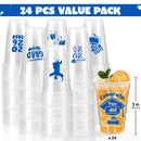 24 Pcs 16OZ Graduation Party Plastic Cups