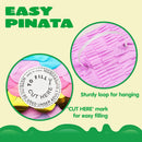 Mermaid Pinata with Plastic Bat and Paper Blindfold