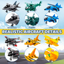 Pull Back Aircraft Toy Set, 16Pcs