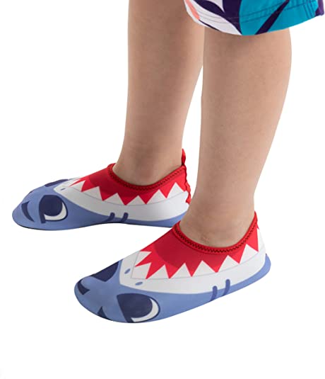 SLOOSH - Unisex Kids Swim Water Shoes, Shark