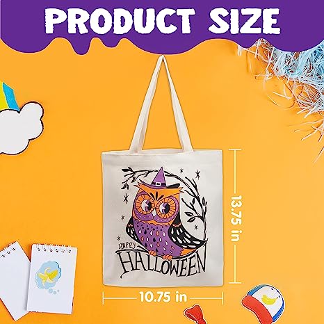 3 Large Halloween Tote Bags