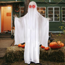 68in Standing Animated Ghost with Skeleton Hands