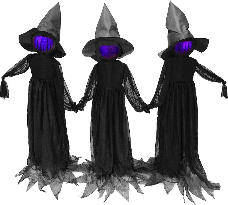 Halloween Witch Yard Decorations, 3 Pack
