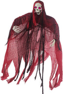 5.6 ft Spooky Hanging Skeleton (Red)