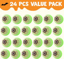 JOYIN 24 PCS Glow Eyeball Bouncy Balls - Halloween Party Favors