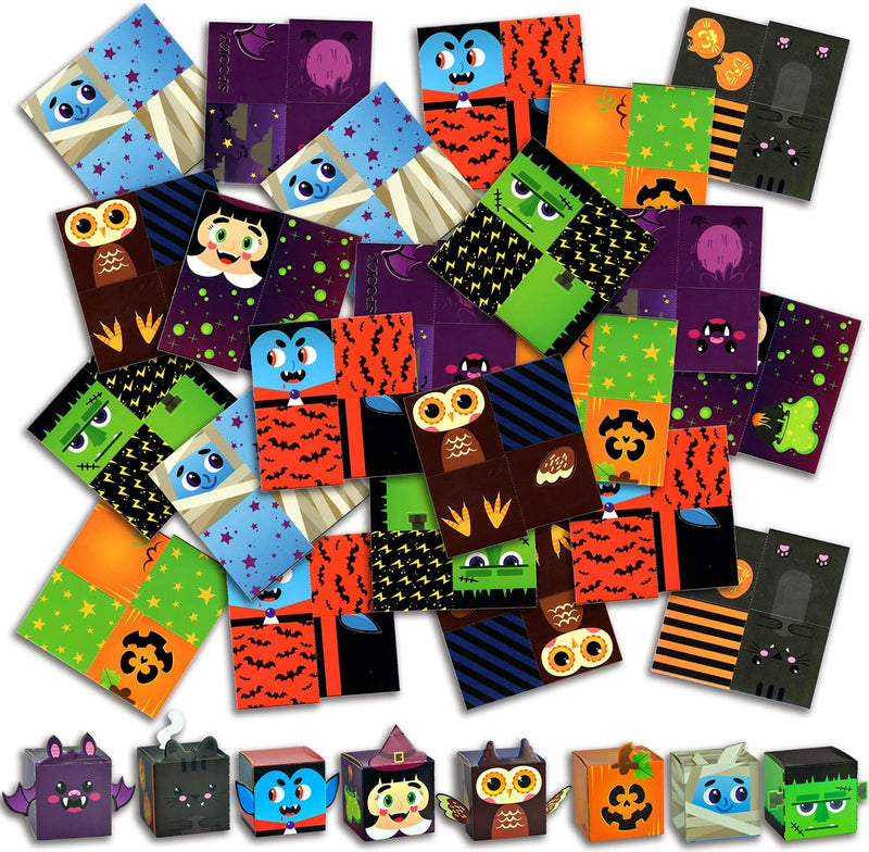 Halloween 3D Boxes with Party Favors, 24 Pack