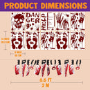 Weapon Garland & Bloody Window Stickers