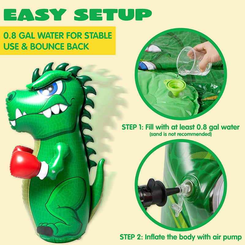 47in Inflatable T-Rex Punching Bag