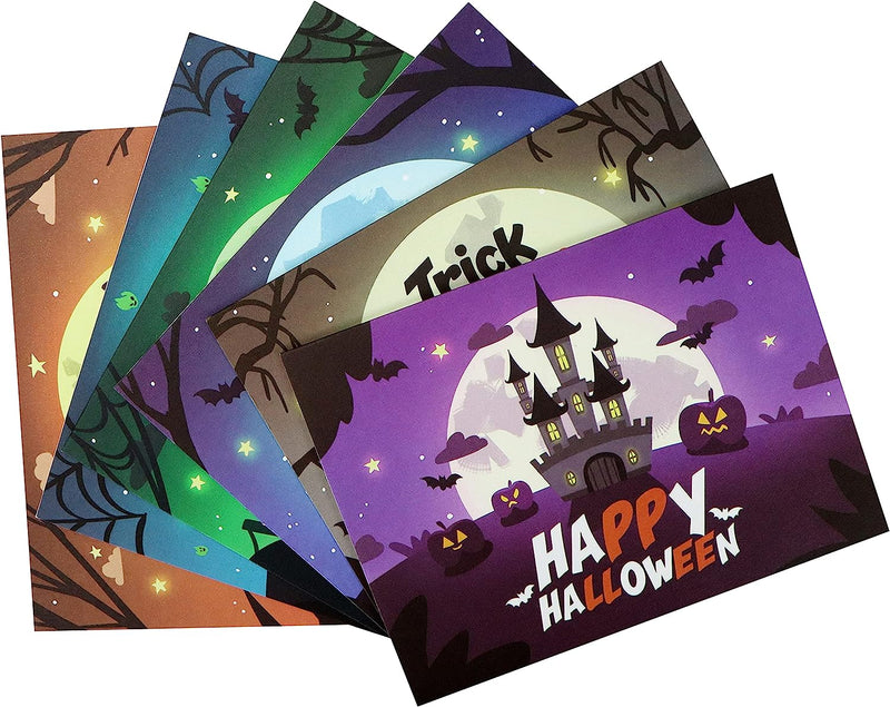 Halloween Greeting Cards with Envelopes, 72 Pack