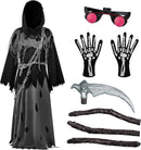 JOYIN Glowing Eyes Grim Reaper Halloween Costume for Kids