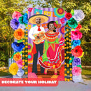 Cinco de Mayo Fiesta Couple Photo Door Banner, 36x72ft